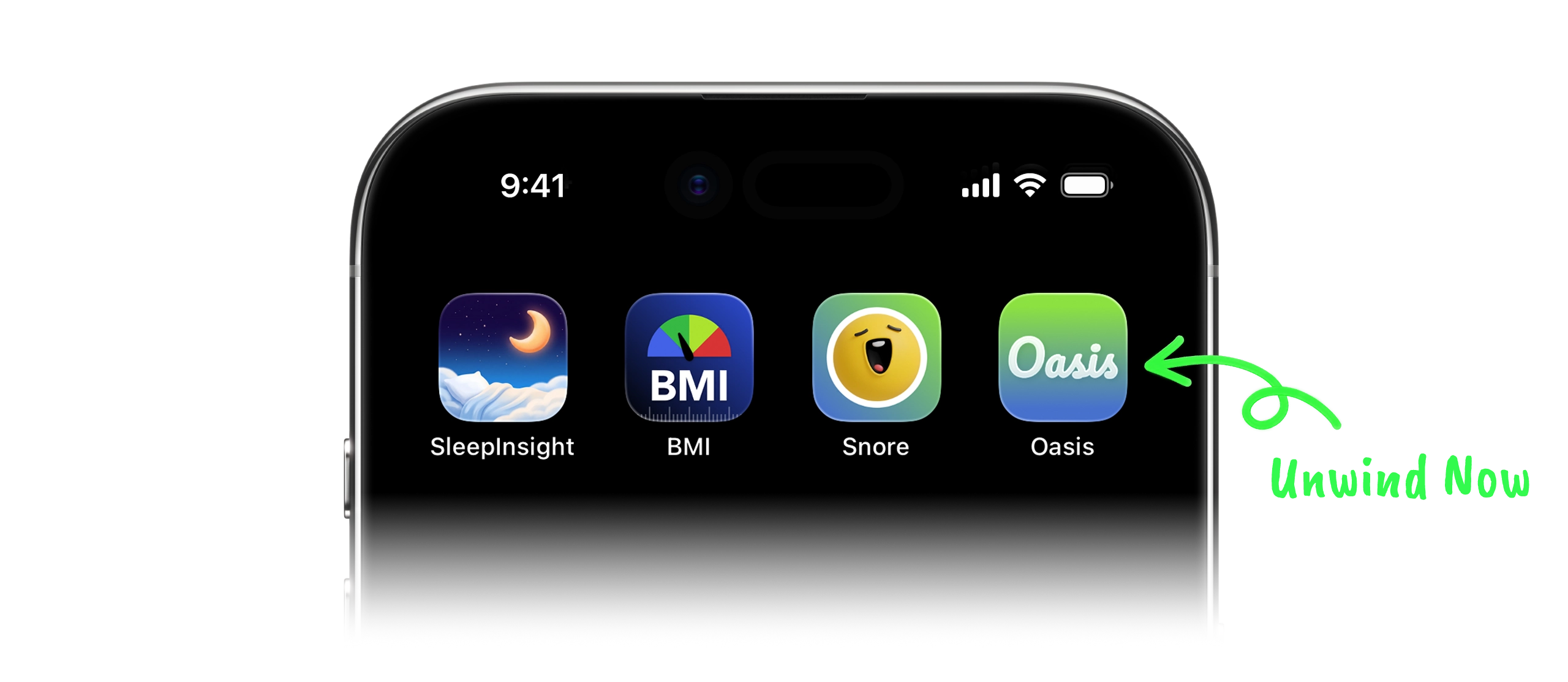 DCOCB app family on iPhone, featuring the fourth app